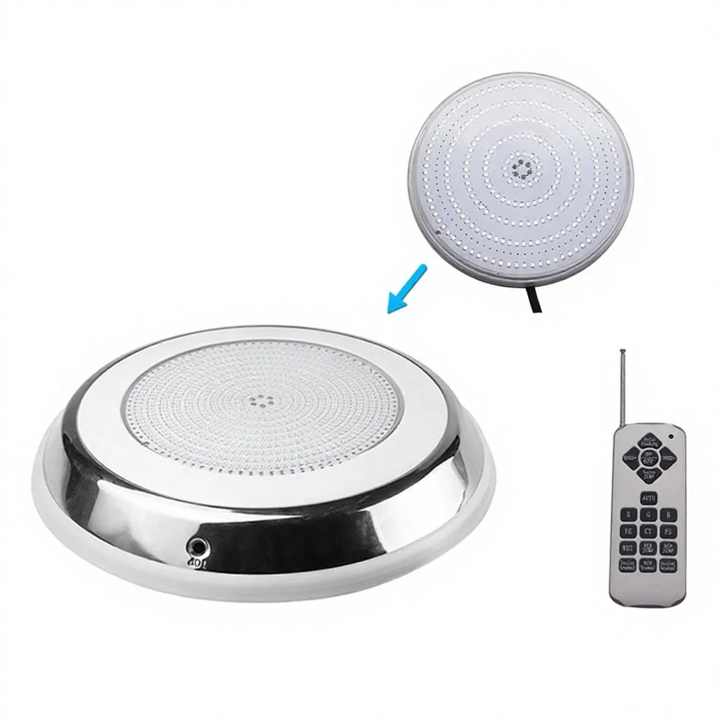 IP68 18W 35W LED Pool Light 316L Stainless Steel Surface Mounted Anti Salty Water RGB