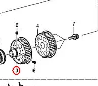 Brother RH9820 lower shaft tension pulley SA6809001 industrial sewing machine spare parts