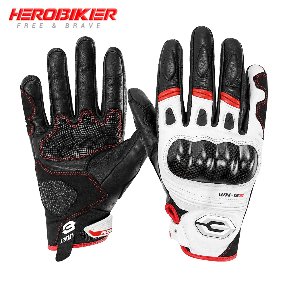 

Full Finger Motorcycle Gloves Anti Fall And Anti Slip Touch Screen Wear-resistant Leather Gloves Outdoor Sports Riding Equipment