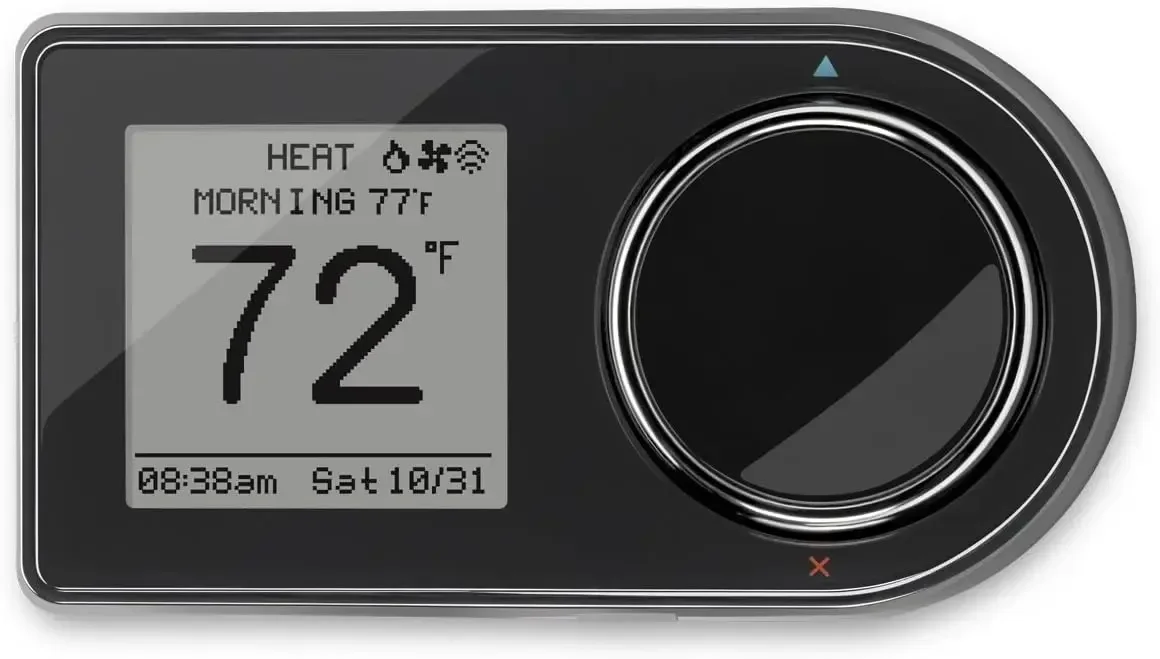 

Lux Products GEO-BL Smart Wi-Fi Thermostat Black Energy Saving Programmable Touch Screen
