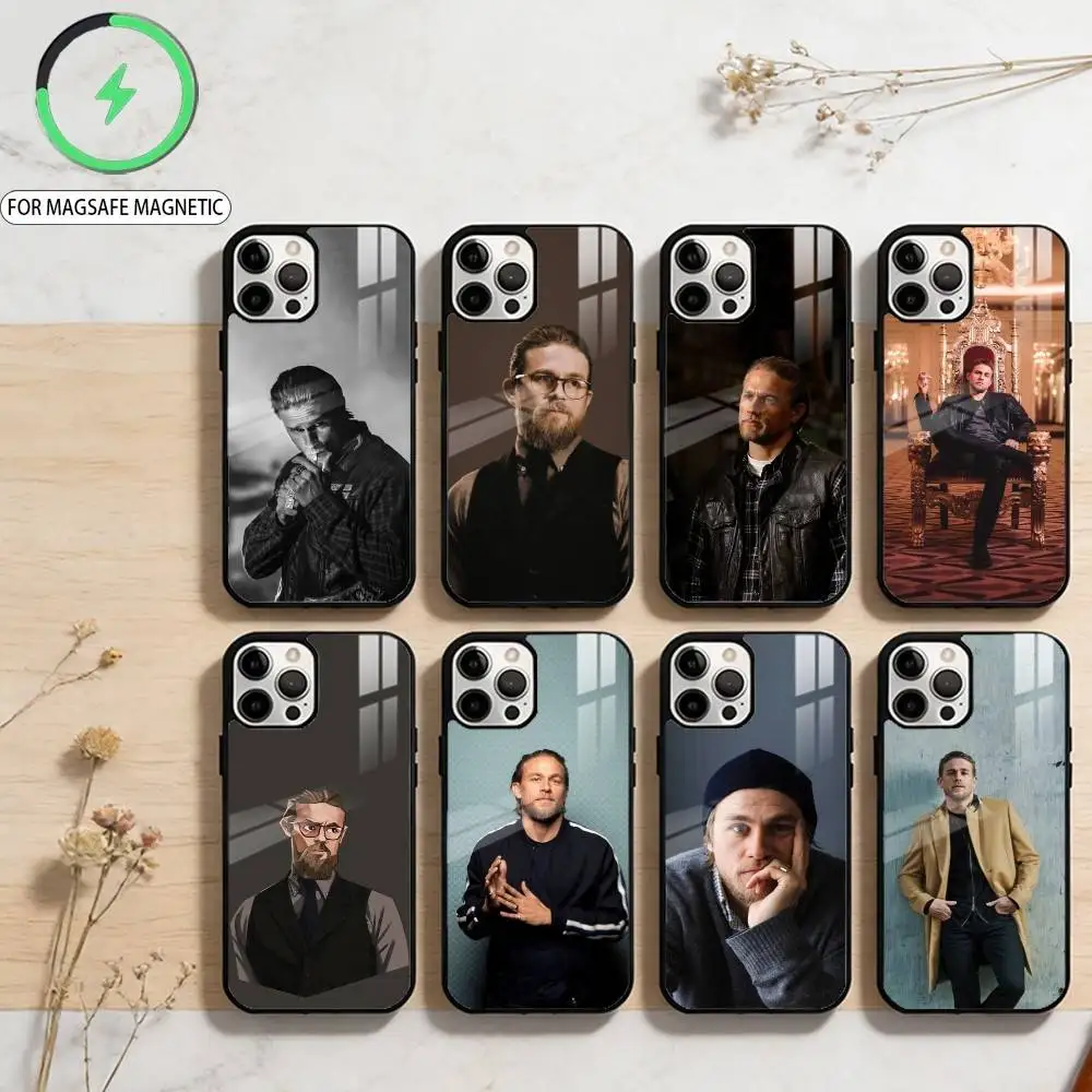 

Чехол для телефона C-Charlie H-Hunnam для iPhone 17, 16, 15, 14, 13, 12, 11 Plus, Pro Max, магнитный, для беспроводной зарядки Magsafe