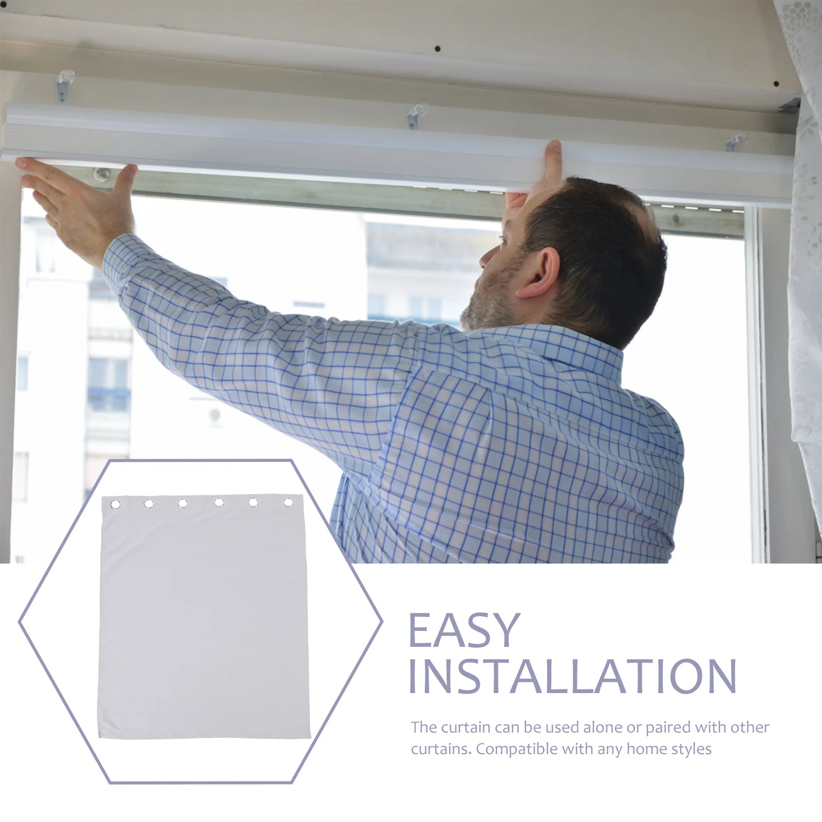 

Polyester Blackout Fabric Curtain Material High Accuracy Simple Style Home Window Drapes Decorative Bedroom Curtain