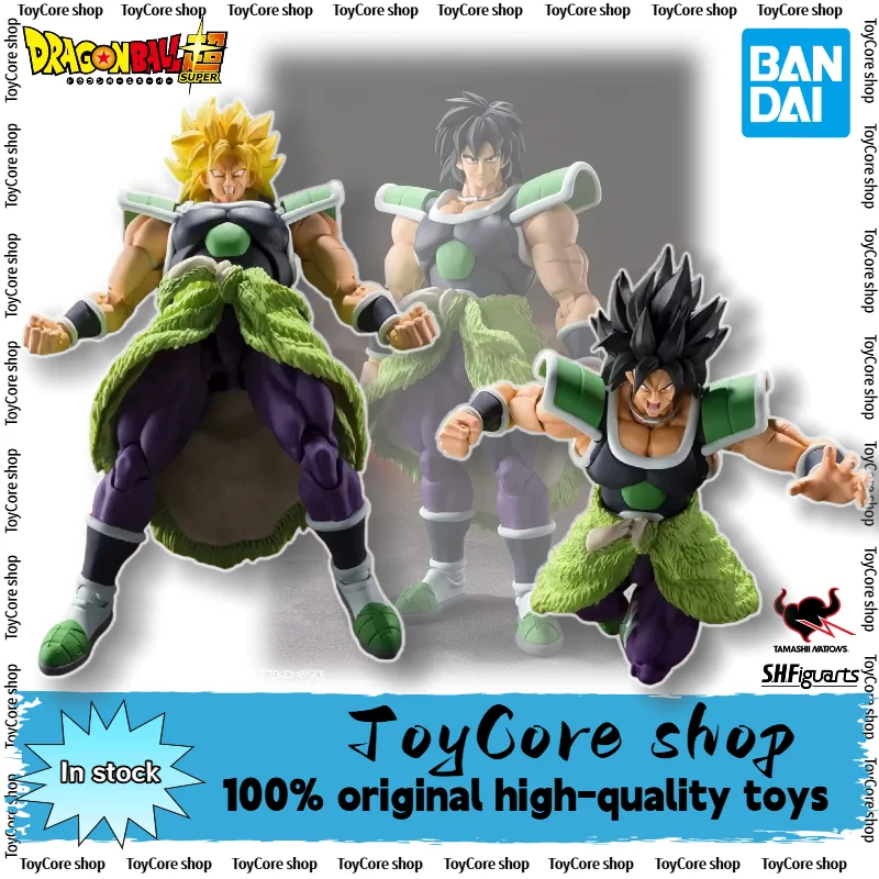 Reissue Bandai S.H.Figuarts BROLY -SUPER- Action Figures Dragon Ball Super Saiyan Anime Figure Plastic Toys Free Gift