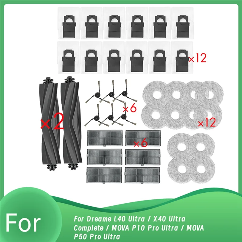 

ABWM-For Dreame L40 Ultra / X40 Ultra Complete / MOVA P10 Pro Ultra / MOVA P50 Pro Ultra Vacuum Ultra Durable Accessories