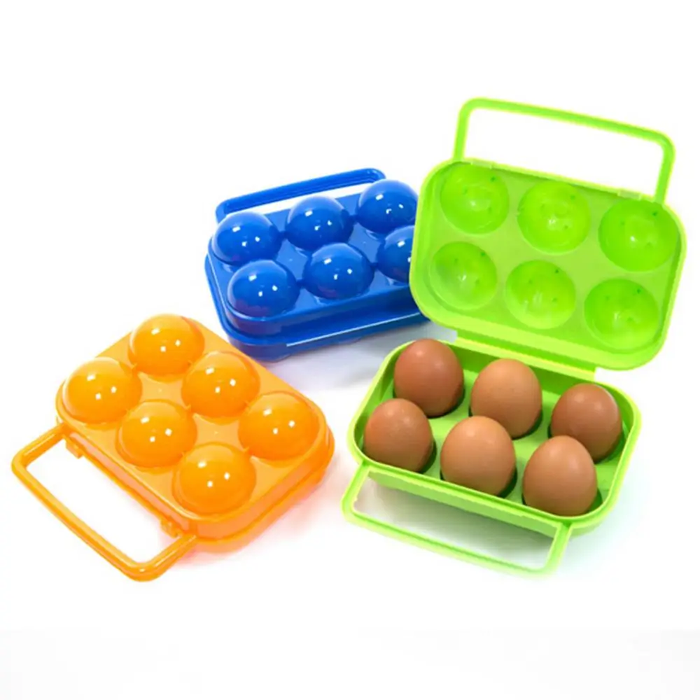 2/4/6/12 Eggs Holder Egg Storage Box Portable Egg Holder Container for Outdoor Camping Picnic Eggs Carry Box Kitchen Organizer