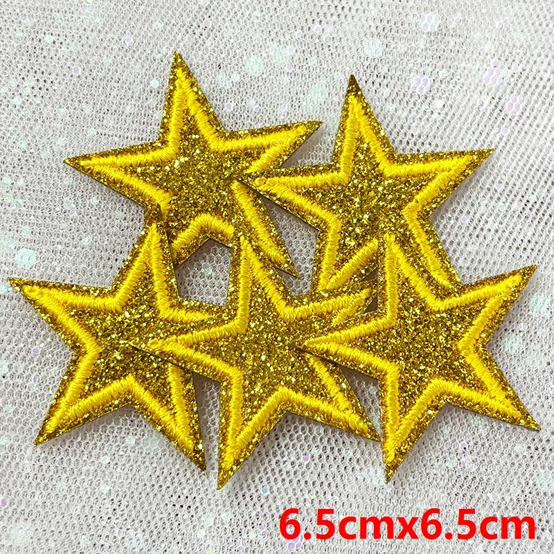 5 Stück Funkelnde Stern-Aufnäher zum Aufbügeln mit Glitzer-Pailletten für Jeanswesten, Funkelndes Kawaii-Style-Accessoire, DIY-Geschenke – Detail 18
