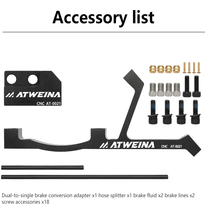 ATEWINA Scheibenbremsen-Adapter-Kit aus CNC-Aluminiumlegierung für 203mm 220mm Bremsscheiben – Präzise Passform für Fahrradbremsen-Upgrade