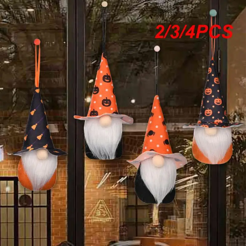 2/3/4 pçs ornamentos decorativos de pelúcia único resistente ao desgaste não perishable único halloween pendurado decorações festa de halloween