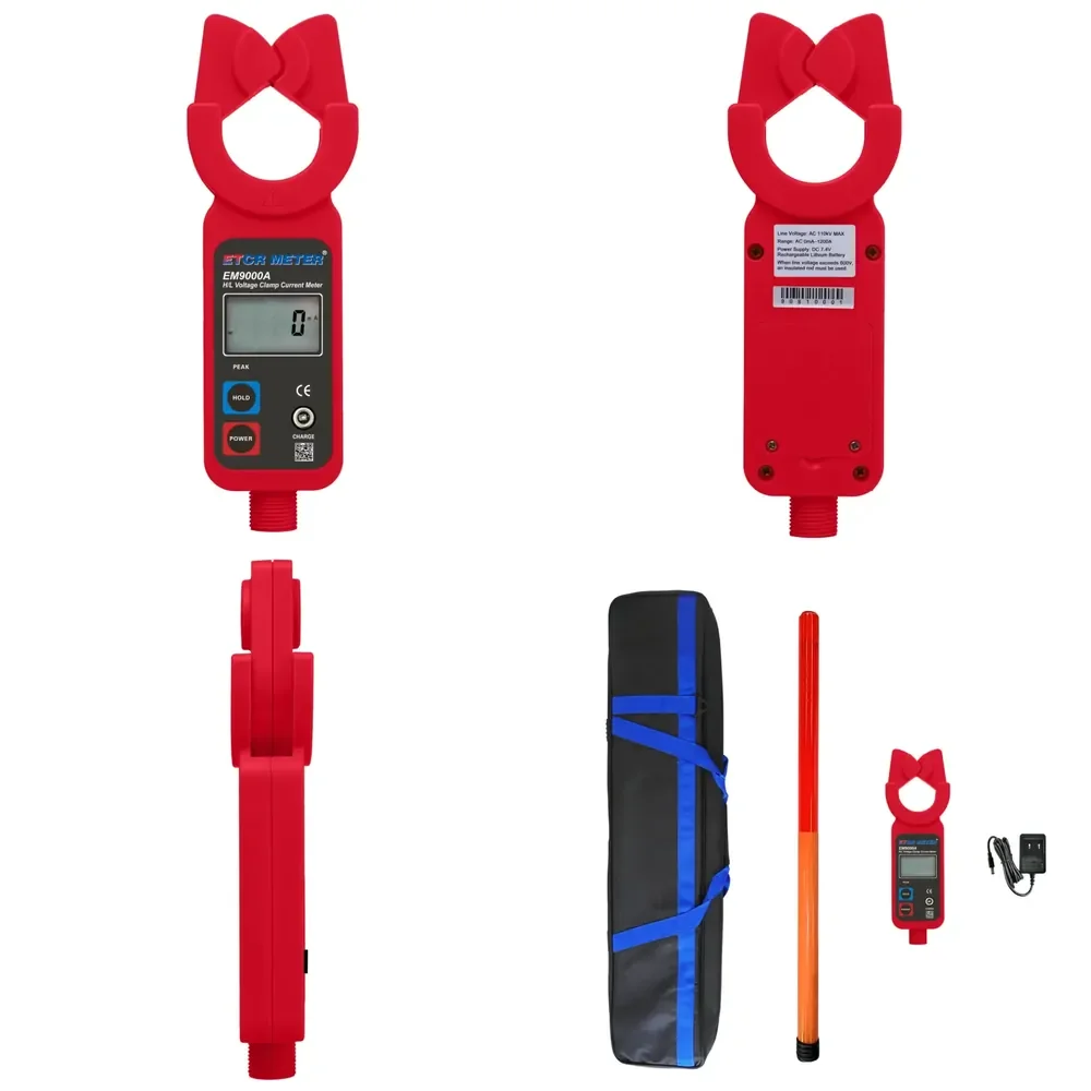 

ETCR EM9000A Professional Electrician Overhaul Equipment H/L Voltage Clamp Current Meter