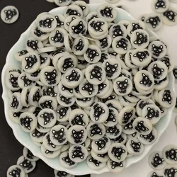 100g Polymer Clay 5mm/10mm Cartoon Lion Cat Bear Slices Candy  Stocking Sprinkles for Shakers DIY Crafts Scapbook