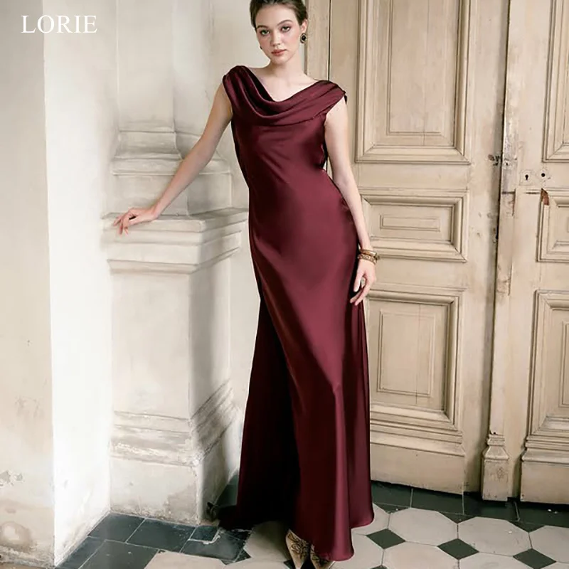 

LORIE Elegant Party Dresses Sexy Blackless Sleeveless Evening Prom Dress Mermaid Prom Gown Customized