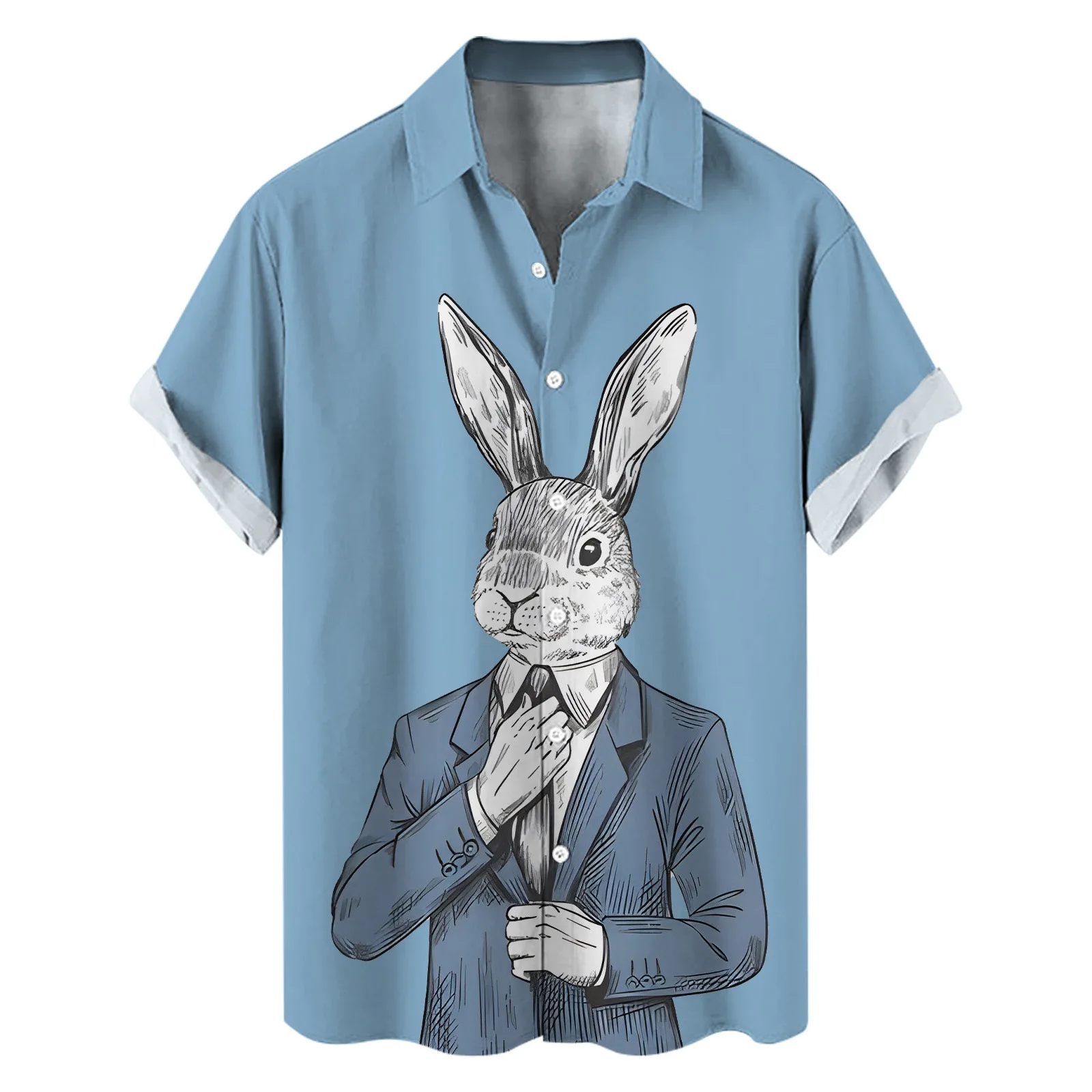 Summer New Element Short Sleeve Shirt 3D Printed Shirt Men's Casual Top homme