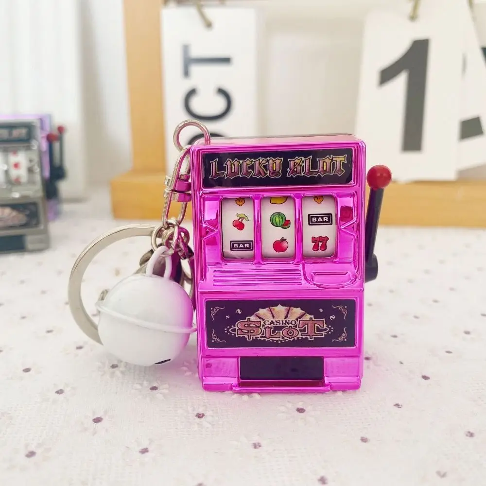 

Gag Toys for Children Funny Games Antistress Toys Slot Machine Key Chains Lucky Jackpot Keyrings Fruit Machine Safe Machine