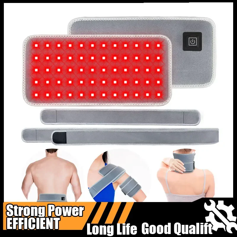 

Новый горячий светодиодный красный светотерапевтический пояс для облегчения боли Красный инфракрасный световой коврик для талии, спины, живота, коленей, запястий, суставов, инструмент для мышц