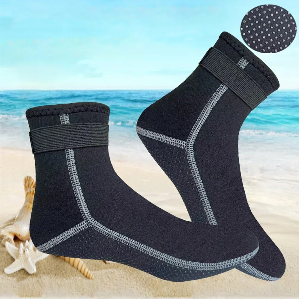 Diving Socks 3mm Neoprene Beach Water Socks Thermal Wetsuit Boots Anti Slip Diving Socks for Rafting Snorkeling Sailing Swimming