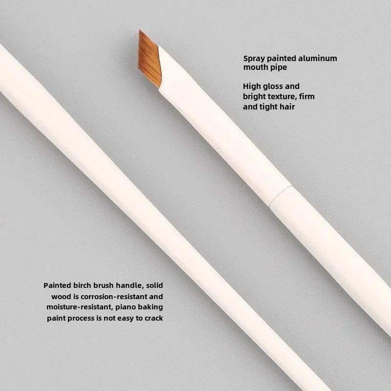 1/2/3 szt. Ulepszony Pędzel do Eyelinerów z Ostrzem, Ultracienki, Cienki, Kątowy, Płaski Pędzel do Brwi, Pędzle do Makijażu Pod Oczy, Pędzle do Precyzyjnych Detali