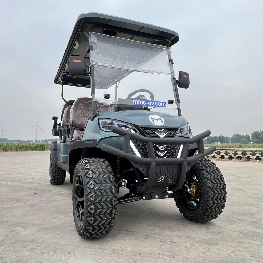 

MMC Durable Utility Vehicle Street Legal Golf Sightseeing Cart 4/6 Seater Beach 48V Lithium Battery Electric Golf Cart