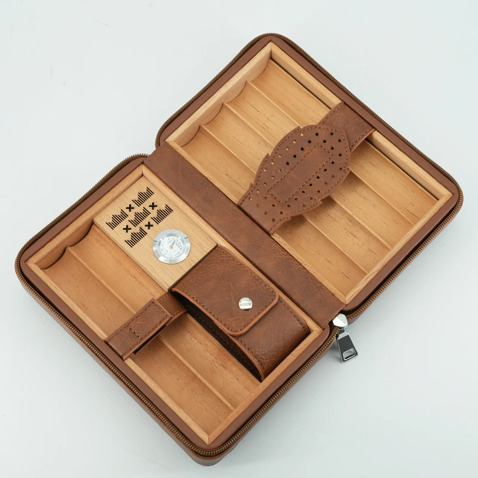 

Портативная увлажняющая сумка Humidor на молнии из кожи кедра, упаковка из 6 шт.