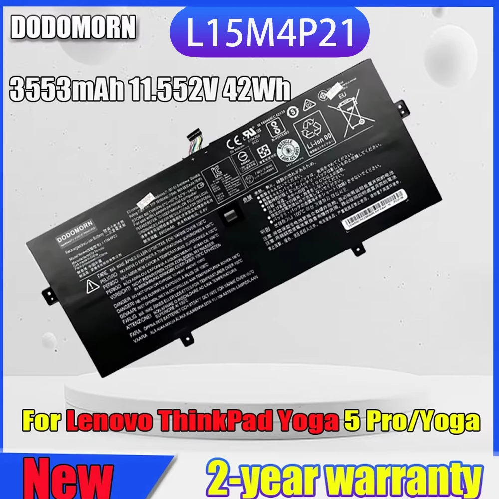 

New L15M4P21 Laptop Battery For Lenovo Yoga 5 Pro 512G Yoga 910 Series Replace L15C4P22 L15C4P21 L15M4P23 5B10L02190 5B10L22508