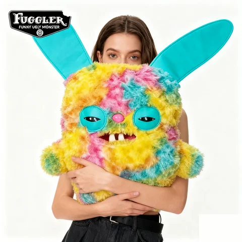 Original Fuggler 16inch  Ugly Teeth Monsters Plush Toys Kawaii Bigg Plushies Pillows Cute Pleuche Halloween Birthday  Doll Gifts
