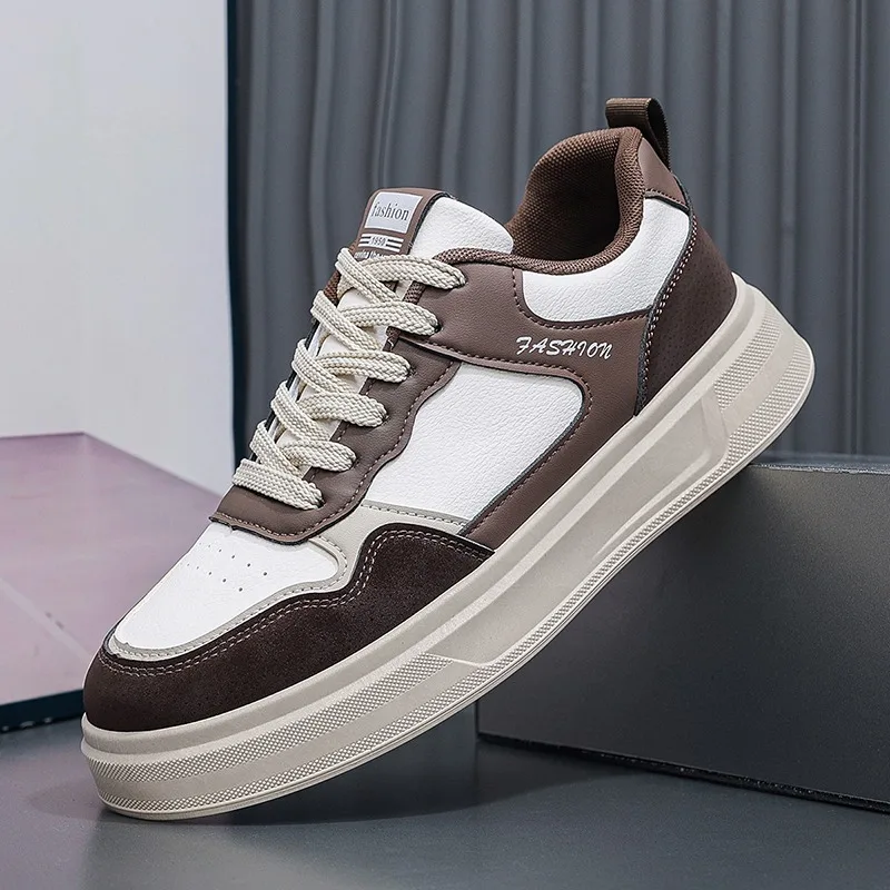 

Новые мужские кроссовки на платформе, повседневная обувь, мужская вулканизированная обувь на шнуровке, дышащие уличные кроссовки, модные Tenis Masculino