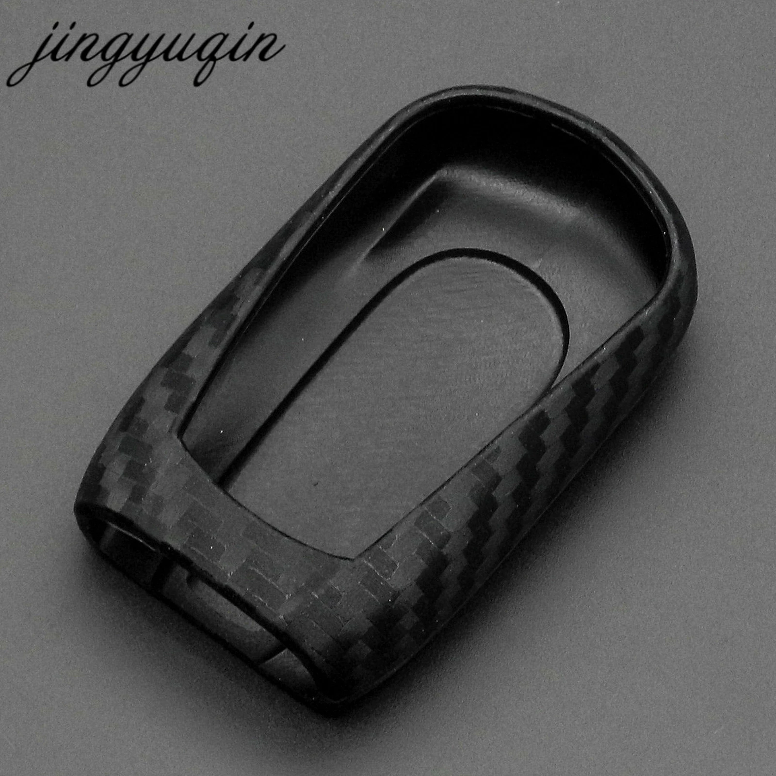 jingyuqin Carbon Silicone Key Ring Case for OPEL Astra Buick Encore Envision New Lacrosse Chevrolet Car Styling Fiber Cover