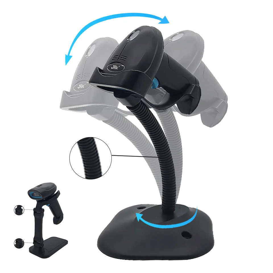 Manufacturer Brand 2.4g Barcode Scanner Laser ROHS Wireless Rugged 1d 2d QR Code Barcode Scanner