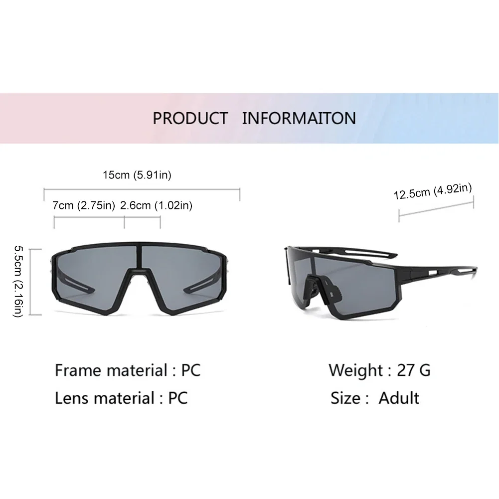 Polarisierte Sonnenbrille MTB Fahrradschutz Brille UV-Schutz Fahrradbrille Winddichte Sportbrille für Outdoor-Sport