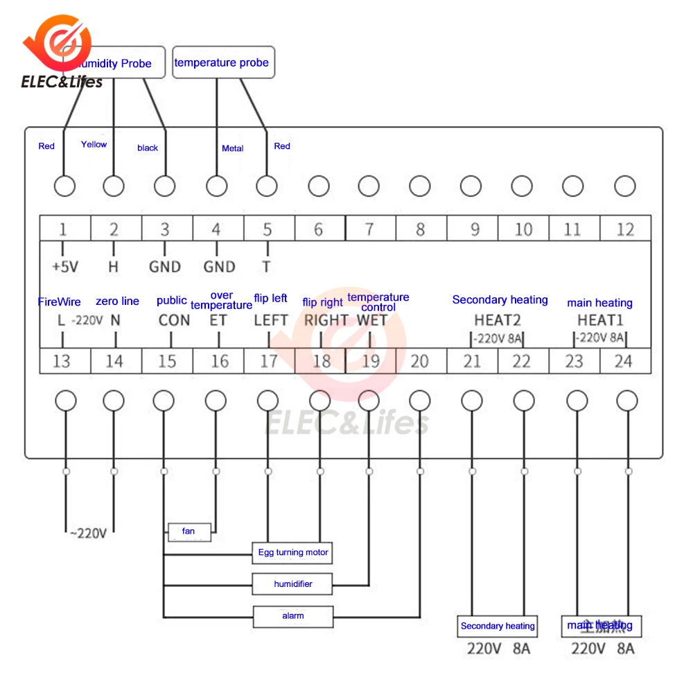 Xm-18 Egg Controller Incubator Multifunction Automatic Temperature Humidity Control AC 180V-240V 50HZ CE ISO Xm18 xm18