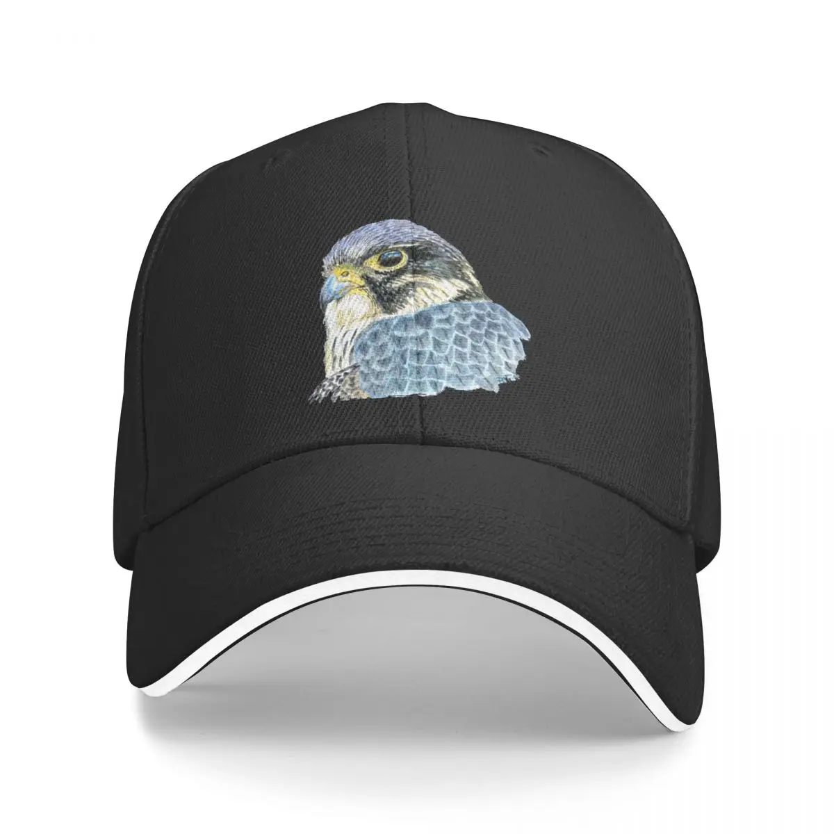 

Peregrine falcon portrait Baseball Cap Fishing cap dad hat Rave Hat Luxury Brand Mens Caps Women's