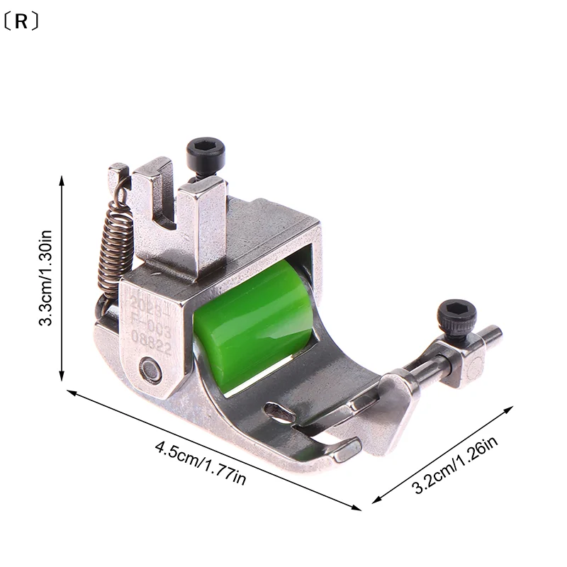 

〔R〕Q7 3-13MM Adjustable Edge Guide Roller Presser Foot Anti Wrinkle Knob Hemming Foot For Industrial Single Sewing Machine