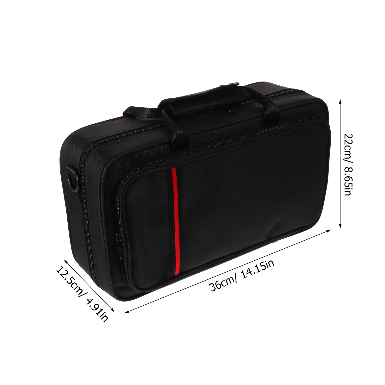 

Clarinet Storage Bag Black Tube Square Box Portable Case For Men Instrument Supplies Backpack Music Accessories