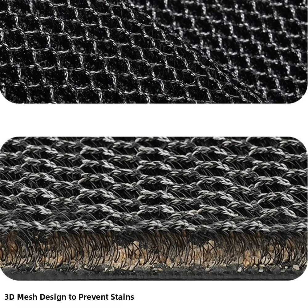 Resilient Carpet Non-slip Elastic Carpet Thickened Waterproof Mesh Dirt Trapper Rug Wear-Resistant Welcome Mat Office Welcome