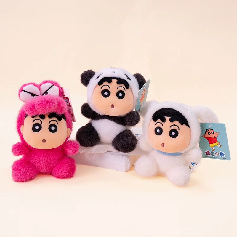 クレヨンしんちゃん 犬に変身 蜂 ワニ ウサギ パンダ ぬいぐるみペンダント キーホルダー かわいい女の子 バックパック スクールバッグ ぬいぐるみペンダント