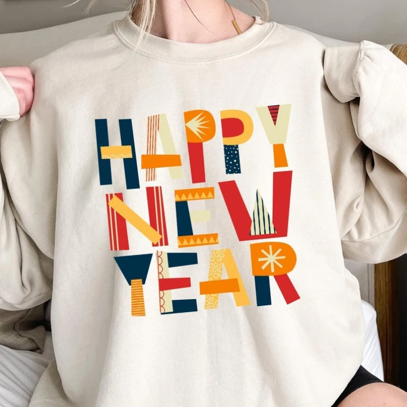 

Толстовка для вечеринки на Новый год 2026, рубашка для празднования Рождества, новогодняя эстетичная зимняя одежда со снеговиком, женская одежда в стиле каваи 2026