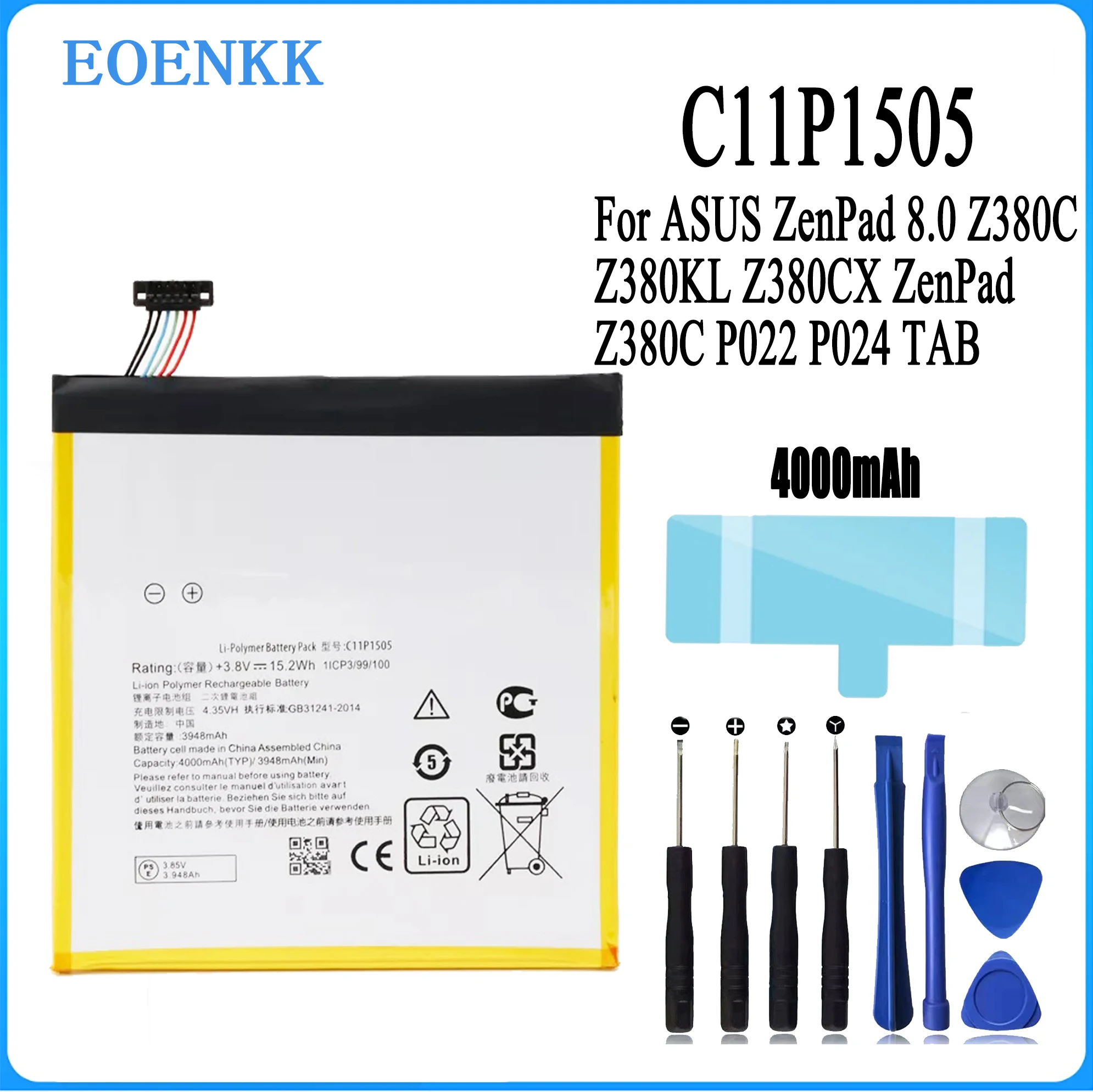 C11P1505 Battery For ASUS ZenPad 8.0 Z380C Z380KL Z380CX ZenPad Z380C P022 P024 Tablet Original Capacity Batteries Bateria