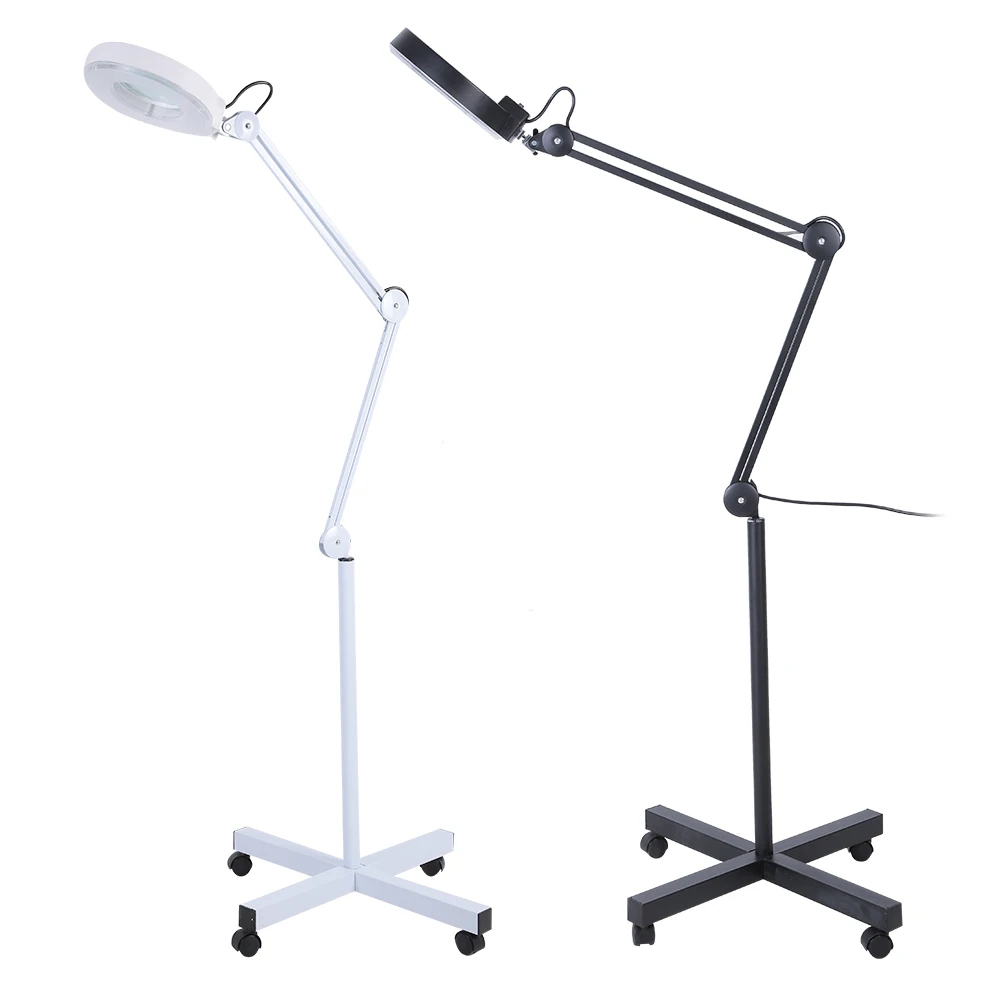

1Pc Stand Magnifier Lamp Beauty Cosmetic Makeup Tattoo 5x Magnifying Lighted Magnifier Light Floor LED Lamp 110V