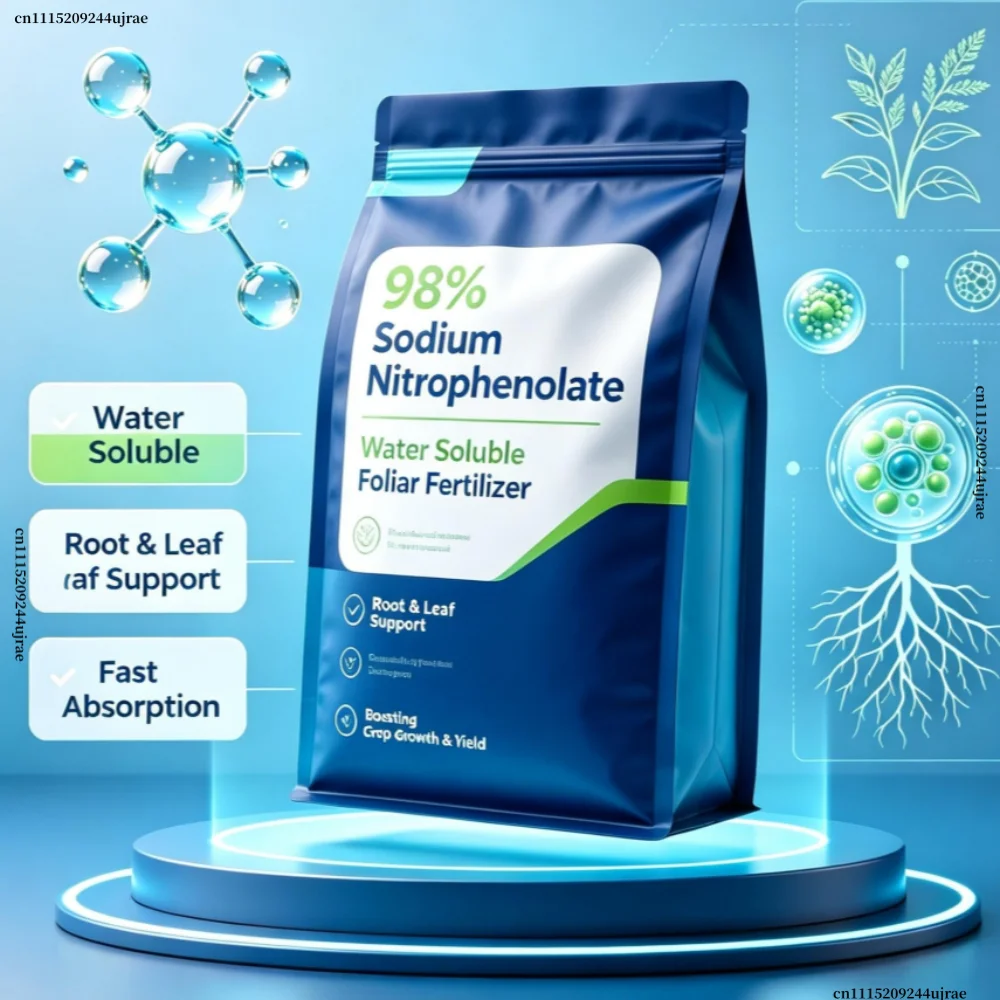 98% Sodium Nitrophenolate Water Soluble Foliar Fertilizer Plant Nutrient Supplement Improve Crop Growth Increase Yield For Garde