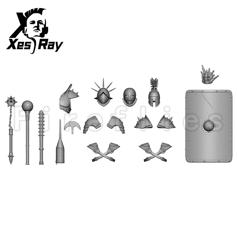 

1/12 XesRay Fight For Glory Action Figure Combatants Wave 3 Grey Accessories Set Anime Model Gift Free Shipping