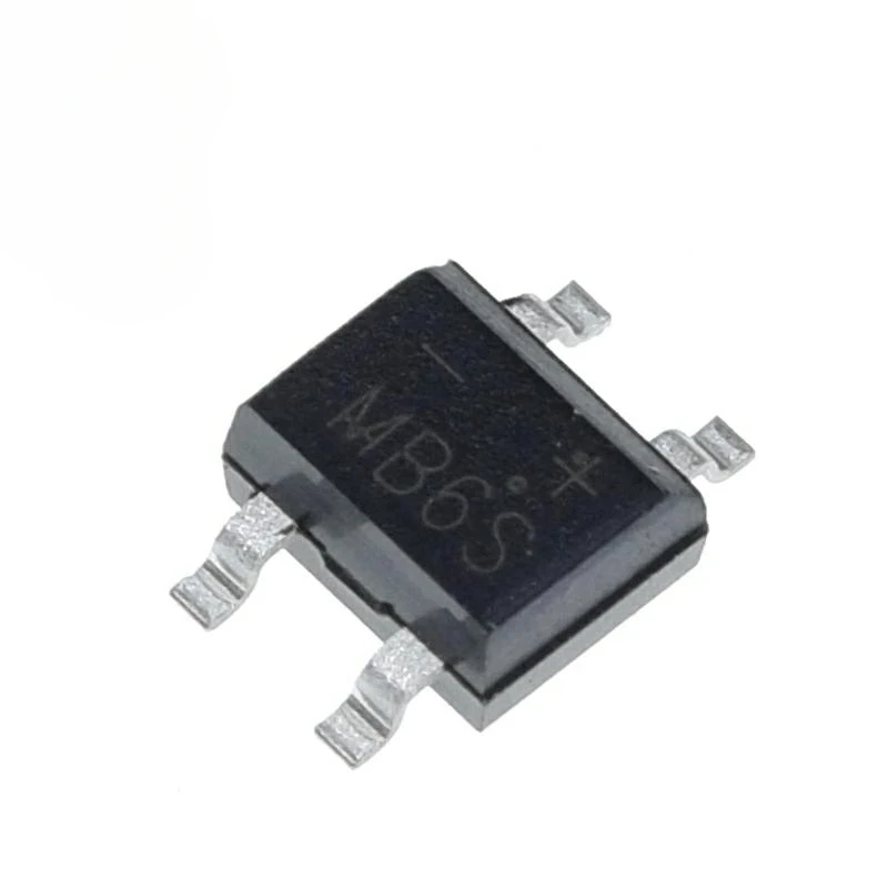 10pcs 600V 0.5A SOP-4 SMD ponte de diodo retificador mb6s