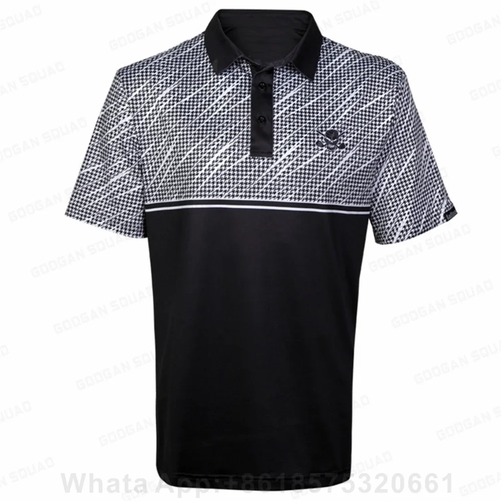 Men's Summer Golf Polo Shirt Short Sleeves Breathable Casual Sports Shirt Wild Shirt Popsicle Tops F1 Racing Plus Size Clothing