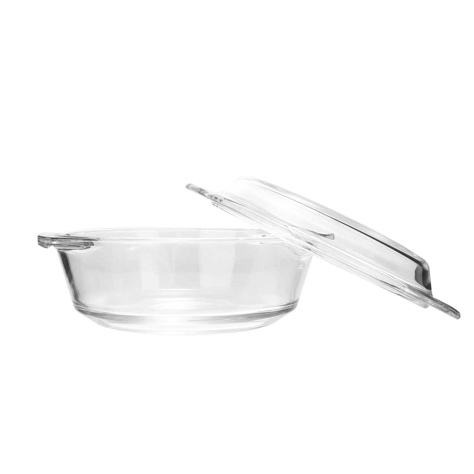 

1Pcs Heat-Resistant Glass Soup Bowl Binaural Double Handle Multipurpose Soup Porridge Fruit Salad Bowl Microwave Oven