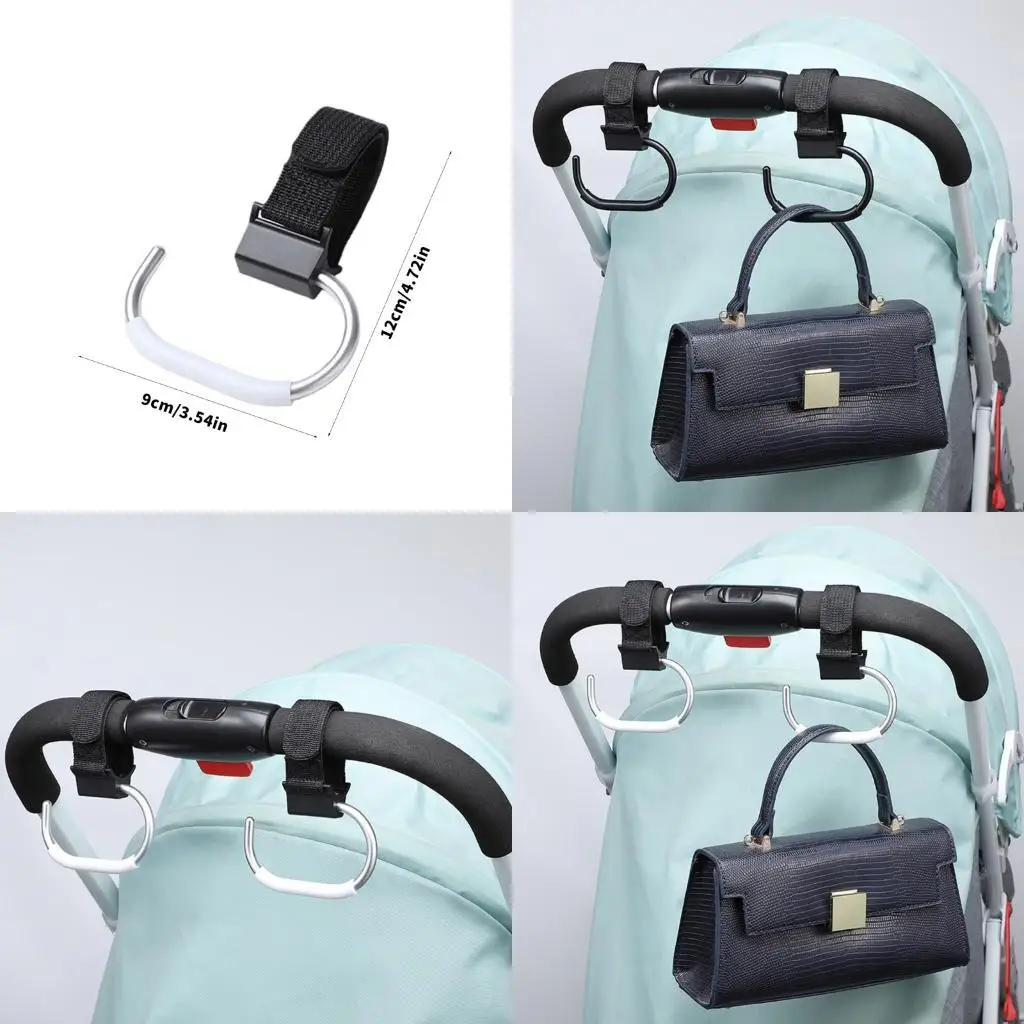   Heavy Duty Baby Strollers Hook Aluminum Construction Support 15kg Weight Fastener Universal Compatibility for Strollers