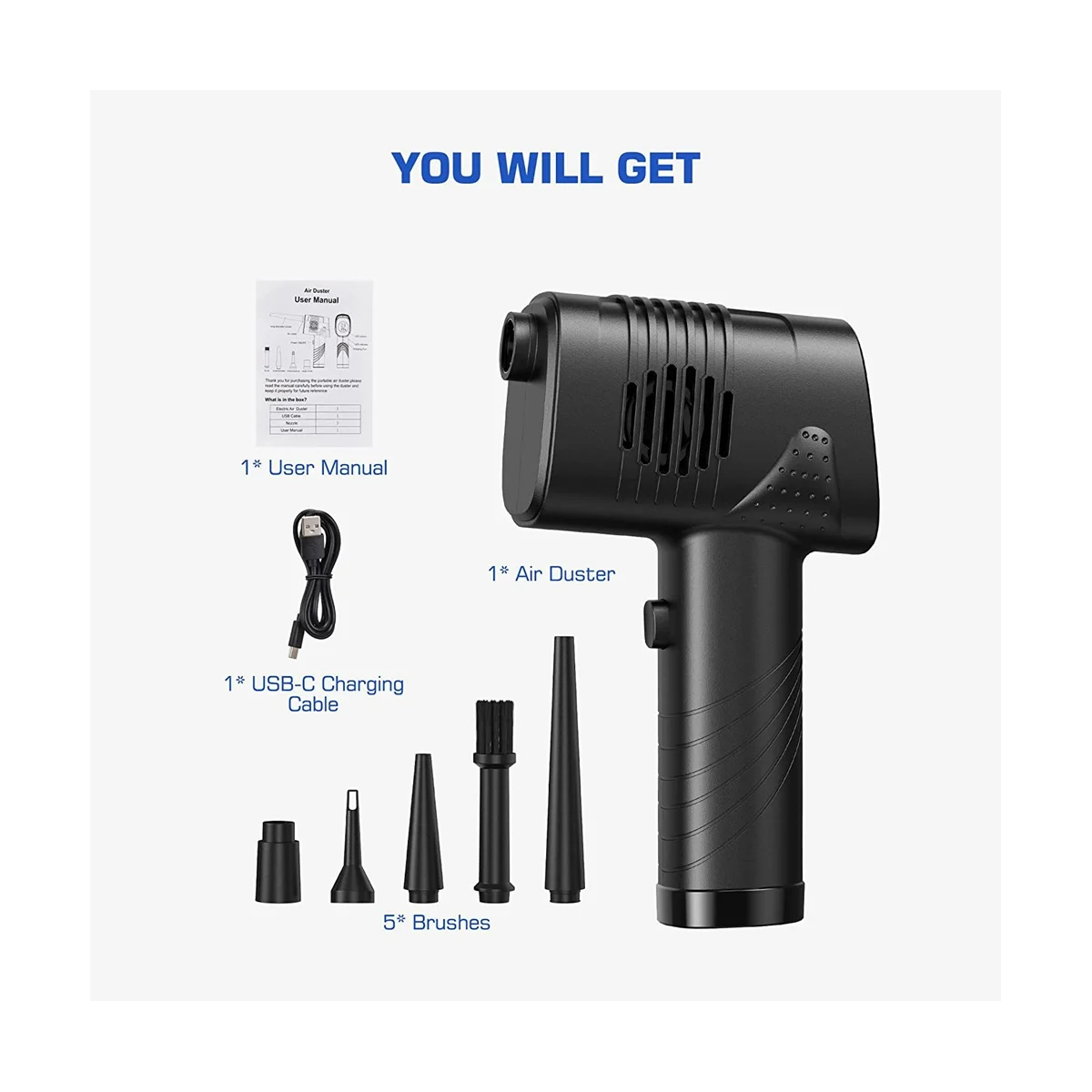 2 IN 1 Wireless Car Vacuum Cleaner Handheld Portable Robot Cleaner Dust Keyboard Cleaning Collector