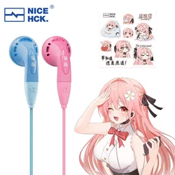 NICEHCK YDSmall Wired In Ear Earbud 14.8mm PEI Dynamic Driver Flat-Head Audiophile Vocal Music Game Earphone with Microphone