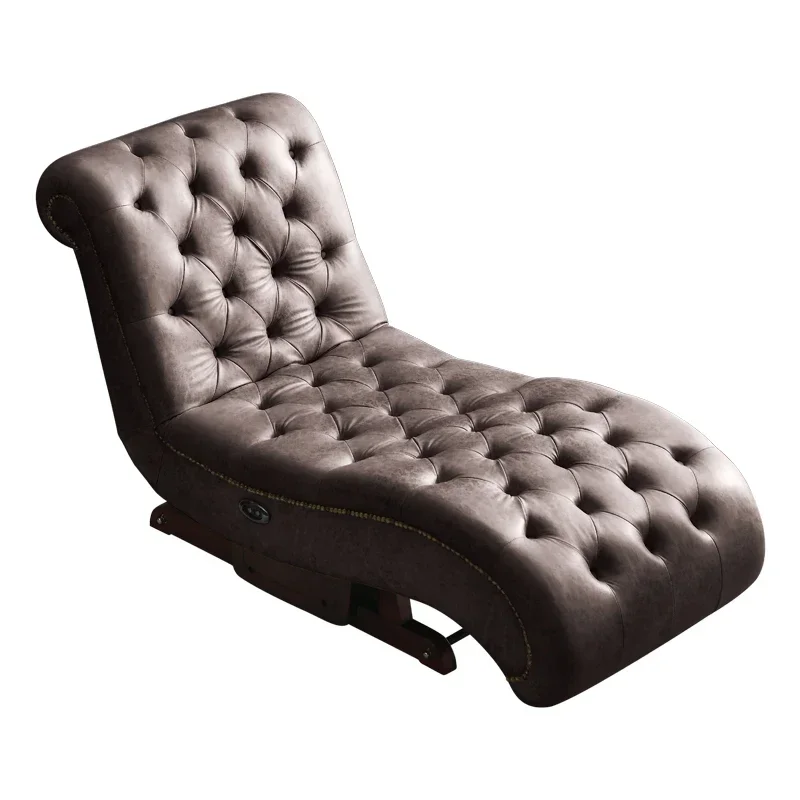

S Electric Rocking Chair Recliner Home Leisure Light Luxury Living Room Lazy Concubine Couch Faux Leather