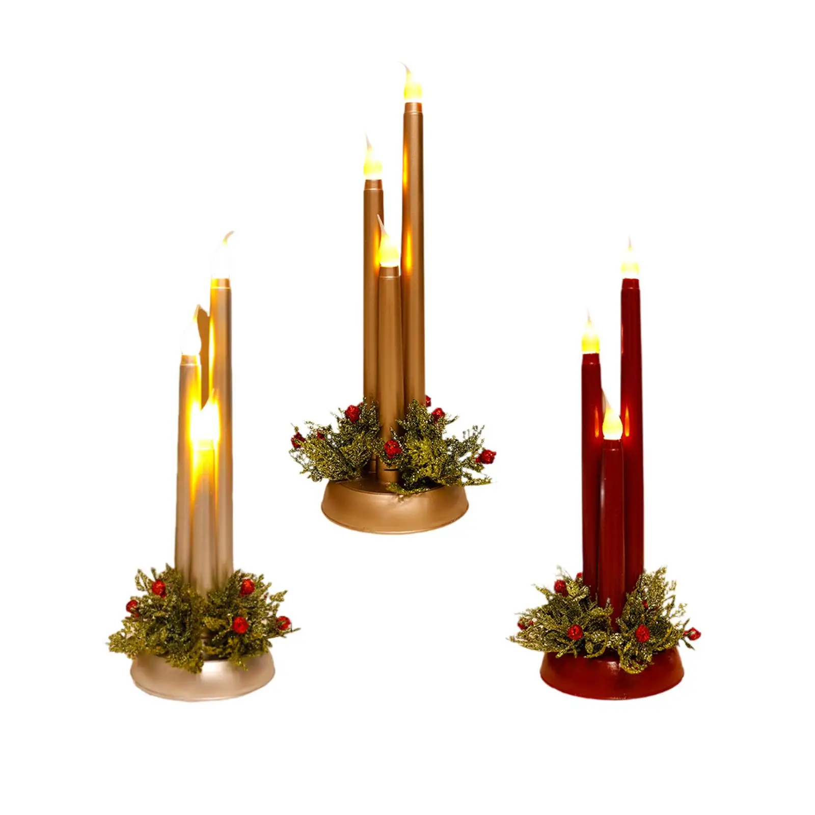 LED Candles Photo Props for Holiday Decorations Christmas Flameless Candles