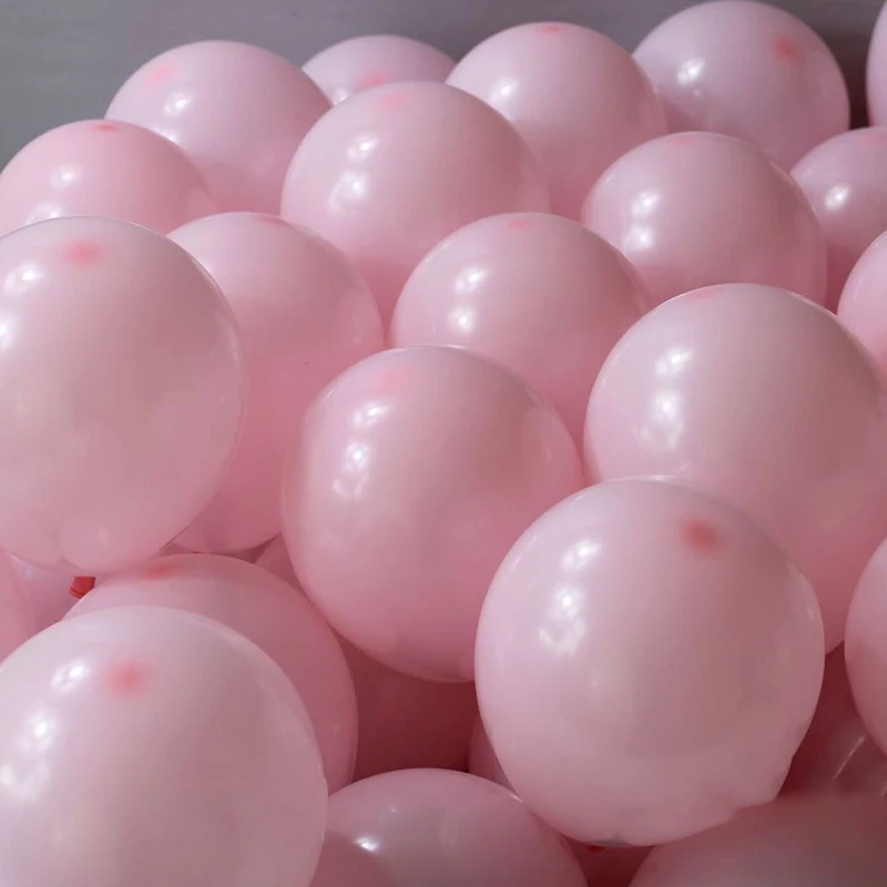 

30/60pcs Pink Macaron Balloon 5/10/12inch Thickened Latex Balloons Lover Wedding Childrens Day Birthday Party Arch Decor