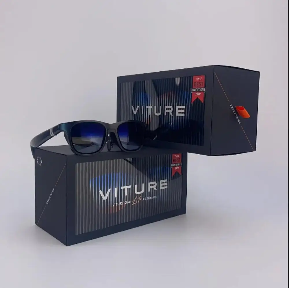 VITURE-gafas inteligentes One Lite XR, gafas AR con pantalla Full HD de 120 pulgadas, sonido Harman para consolas de juegos iPhone 15 Pro/PC/Android