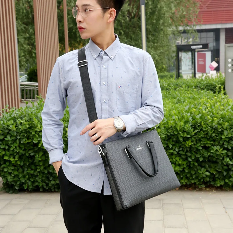 Business Men\'s Handbags Office Male Executive Briefcase Large Luxury Tote Laptop Bag for Man 2024 Shoulder Messenger Designer